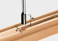 Festool Nutfräser HW Schaft 8 mm HW S8 D19/20