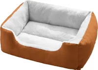 Plüsch-Haustiernest, orthopädisches Hundesofabett für kleine und mittelgroße Hunde, weiche Katzencouch, waschbares Katzen-/Welpenschlafbett