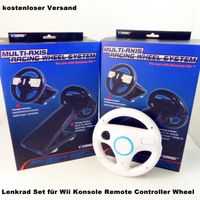 Driving Force Lenkrad + Halter -Set für Nintendo Wii (weiß)