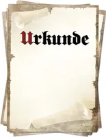 Urkundenpapier DIN A4 im Set (10 Blatt) Aufdruck Urkunde Alt für Zertifikat, Brief, Auszeichnung, Urkunden für Vereine, Firma, Hochzeit