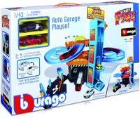 Bburago - StreetFire garážový set včetně 2 vozidel, 1:43