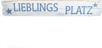 Wegweißer Holzschild "Lieblingsplatz"