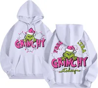 ASKSA Damen Herren Weihnachtspullover Lustig Weihnachtspulli 3D Druck Sweatshirt Weihnachten Pullover Rundhals Langarm Xmas Pulli,Weiss,XL