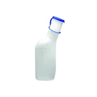 1 Set 2000ml tragbare Plastik-Urinalflasche mit Deckel Ältere Pinkelflasche  Notfall-Unrationsgerät für Krankenhausreisen Camping Auto (blau)