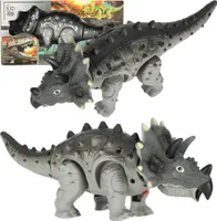 Dálkově ovládaný dinosaurus RC Triceratops chodí svítí řve