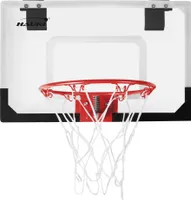 Hauki Mini Basketballkorb Set mit 3 Bälle, 45,5x30,5 cm, Weiß, inkl. Netz und Pumpe
