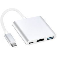 USB C auf HDMI Adapter HUB Kabel 4K 60Hz USB 3.0 Digital Type AV Multi Port TV Macbook Macbook Laptop Samsung PD Ladeanschluss 3 in1 Retoo