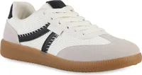 VAN HILL Damen Sneaker Low Schnürer Bequeme Strick Freizeit Schuhe 841527, Farbe: Schwarz, Größe: 38