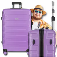OMNA | Cestovný kufor M (24") - Levanduľová - Ľahký a elegantný - 63L so 4 kolieskami - Robustný ABS+