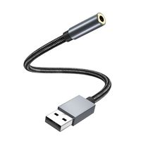 INF USB (Stecker) auf 3,5 mm (Buchse) Audioadapter Grau