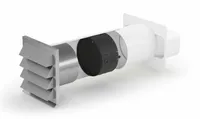 NABER E-Jal 150 Mauerkasten inkl. THERMOBOX / Mauerkasten / weiß / Edelstahl / 150er Flachkanal