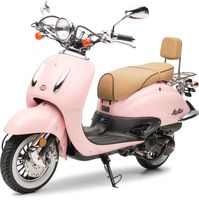 Motorroller Retro EasyCruiser Eco Rosa 50ccm 45 kmh Moped Scooter