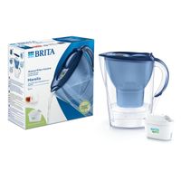 Brita Wasserfilter-Kanne Marella blau 2,4L inkl. 1 MX Pro Kartusche (1er Pack)