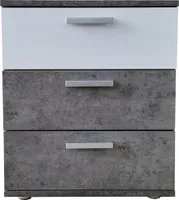 Nachtschrank Nina mit 3 Schubladen HTI-Line
