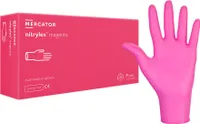 Guantes desechables nitrylex® magenta, Größe:XL - 1000 Stück