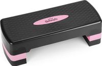 Queenfit® aerobic stepper, step board, step bench, step trainer, fitness stepper - 3-step - fitness vybavení pro domácnost, domácí posilovna, cvičení, crossfit