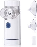 Welikera Inhalator, Inhalationsgerät tragbar Vernebler Set geräuscharmes Inhalator, Vernebler mit Mundstück und Maske wirksam bei Atemwegserkrankungen