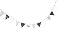 roba Wimpelkette 'Rock Star Baby 3', 12 Wimpel (2m), Länge Kette 3m, Baby- & Kinderzimmer Deko