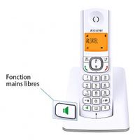 Alcatel F530 DECT phone Grey, white Caller identification