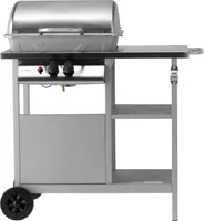 Plynový gril 5,5 kW, 2 hořáky, nerezová ocel 91,3 × 54,6 × 95,8 cm