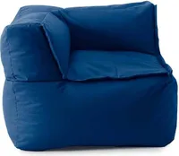 LUMALAND Sitzsack-Sofa Ecke links - Kombinierbar mit Modularem System - 340 L - Navyblau