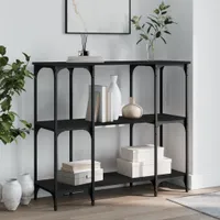 Konzolový stolík čierny 102x35x90 cm materiál na báze dreva