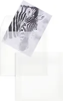100 Transparente Briefumschläge 150x150 mm mit Haftklebung