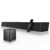 120W Heimkino-Soundsystem Soundbar 2.1 TV-Bluetooth-Lautsprecherunterstützung Optische AUX-Koaxial-Soundbar-Subwoofer-Lautsprecher Für TV