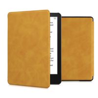 kwmobile Hülle kompatibel mit Amazon Kindle Paperwhite 11. Generation 2021 - Kunstleder eReader Schutzhülle Cover Case - Braun
