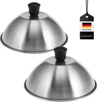 bremermann Burgerhauben-Set 2er / je 16 cm / Grillhaube Schmelzglocke