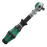 Schwenk- u.U.-Knarre Zyklop Speed 1/4 Zoll Anz.Z.72 L.152mm 2K-Griff WERA