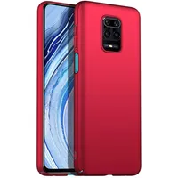 Redmi Note 9 Pro Pouzdro, Tenké Matné PC Proti Otiskům Prstů Ochranné Pouzdro pro Xiaomi Redmi Note 9S / 9 Pro / 9 Pro Max červené