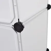 vidaXL Modularer Schrank mit 9 Fächern 109x36,5x143 cm Weiß