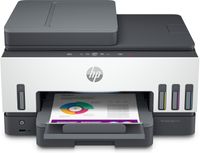 HP Smart Tank 7605 28C02A - A4 Multifunktionsdrucker mit nachfüllbarem Tintentank, Farbdruck, Scanner, Kopierer, Fax, Wi-Fi, HP Smart App, White und Black