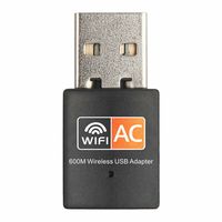 USB WLAN Adapter Stick AC 600Mbps Dual 2.4GHz / 5GHz WIFI Dongle Wireless PC Mac