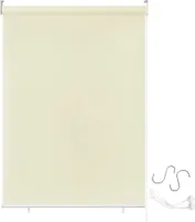 LARS360 180X240cm ekran prywatności balkonu ochrona przed słońcem roleta prywatności pionowa markiza wodoodporna ochrona przed wiatrem pionowa markiza na taras balkonowy, beżowa