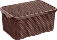 Aufbewahrungsbox Kunststoff DEKO Aufbewahrungskasten Box Kasten mit Deckel BRANQ
