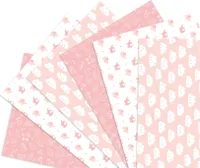 Geschenkpapier Baby Mädchen Geburt Taufe, 6 Bögen Kinder Geschenkpapier, DIN A2 Motiv-Papier, Geschenkverpackung zur Geburt Taufe Mädchen