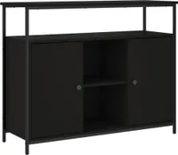 vidaXL Kredens czarny 100x35x80 cm materiał drewnopochodny