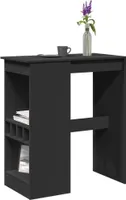 vidaXL Barový stôl s policou čierny 90x47,5x103,5 cm materiál na báze dreva