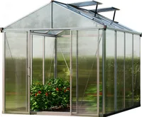 GFP szklarnia TITAN 23 rama aluminiowa 222x365 cm - grube panele poliwęglanowe ok. 10 mm