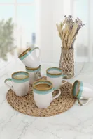Hermia Concept, X00018081, Tassenset (6-teilig), Weiß, 100 % KERAMIK-STEINZEUG,  11 cm