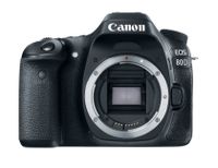 Canon EOS 80D, 24,2 MP, 6000 x 4000 Pixel, CMOS, Full HD, 650 g, Schwarz