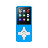 64GB MP3 Player Bluetooth 4.0 mit Lautsprecher MP4 ▏HiFi-Wiedergabe ▏FM-Radio ▏Diktiergerät ▏E-Book Reader ▏Englisch Deutsch ▏Farbe: Blau & Weiss