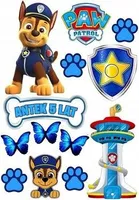 Paw Patrol Chase Tortenaufleger Torte Tortenbild Fototorte Zuckerbild Premium 0,6mm (PP04)