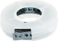 Lochband- und Montageband 17 mm, 3 m in Abrollkassettte, verzinkt