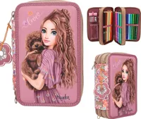 TOPModel 3-Fach Federtasche FLORAL inkl. Stifte