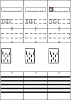 Striebel und John DF37A3XBM Zählerfeld 7RE 3ZM 16Q vorverd. mit Zählerkreuz 16qmm 2CPX054419R9999