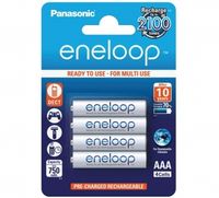 Panasonic eneloop Ready-to-Use AAA Micro aku, wiederaufladbare baterie 800mAh NiMH 4ks balení origin