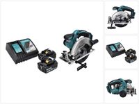 Makita DSS 611 RT Akku Handkreissäge 18 V 165 mm + 2x Akku 5,0 Ah + Ladegerät